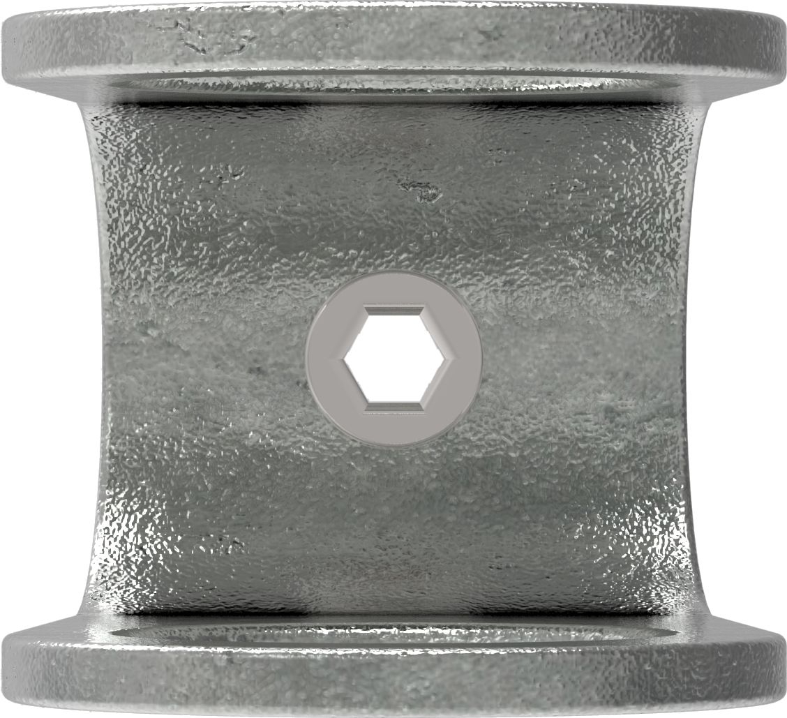 Rohrverbinder - Kreuzstueck offen - 160B34 - 33-7 mm - 1- - Feuerverzinkt u. Elektrogalvanisiert-160B34