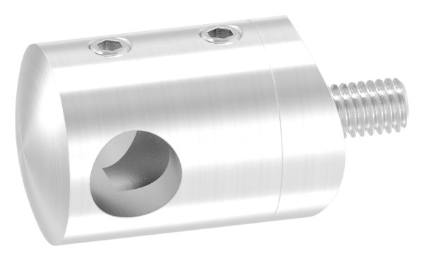 Querstabhalter V2A Edelstahl – Anschluss 42-4 mm fuer Rundstaebe 10 mm inkl- Schrauben-11-1020.4