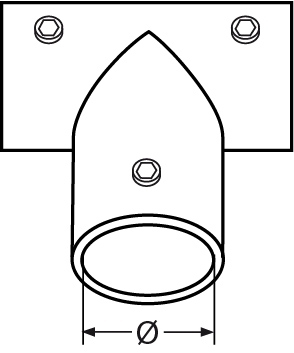 T-Stueck 90° V4A 22 mm - VPE- 1-66-64-411.8205422