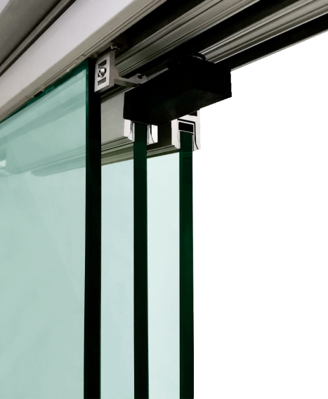 Aluminium Faltwand Beschlaege fuer Glas 10-12mm - 3m Laufschiene - 80kg Fluegel-89-11GSALP20003NESET-A.4