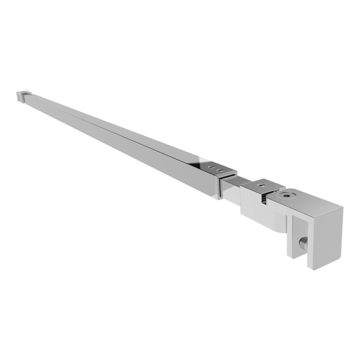 Stabilisierungsstange Edelstahl 20x20mm- L 730-1200mm- Wand-Glas-89-11GS304ZP926S-A.4