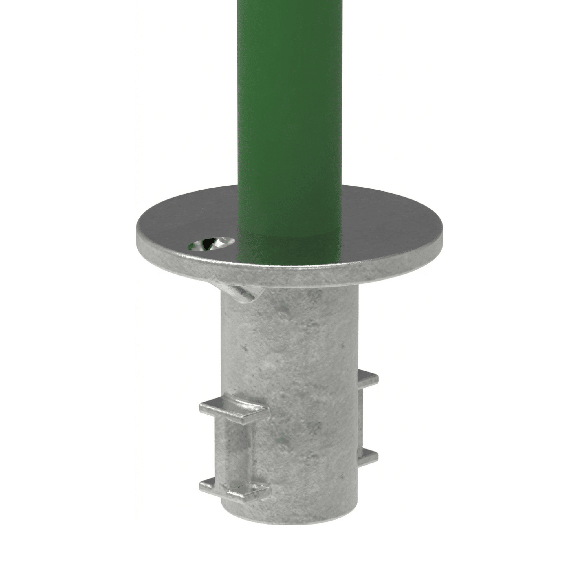 Rohrverbinder Bodenhuelse Ø 33-7 mm -1- - Temperguss verzinkt - 134B34-134B34