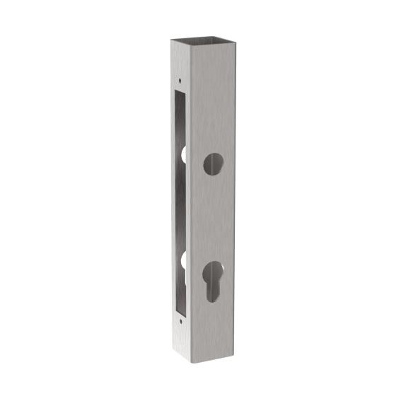 Profilschlosskasten Edelstahl AISI 304 210 mm fuer 40x40 mm Profile geschliffen-89-11B839J40X40-A.4