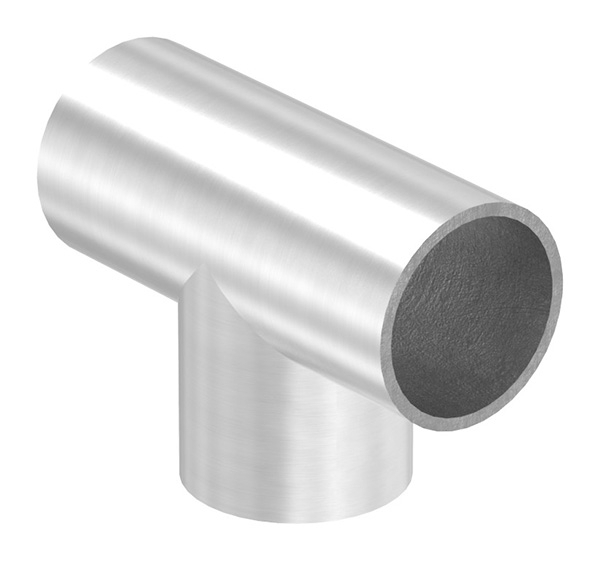 T-Stueck zum Schweissen fuer Rundrohr- Ø 33-7 mm V2A-11-3737.4