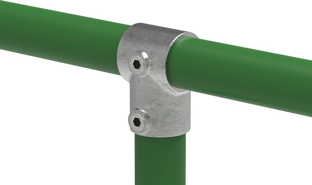 Rohrverbinder T-Stueck kurz Ø 17-2 mm -3-8- - Temperguss verzinkt - 101S17-101S17