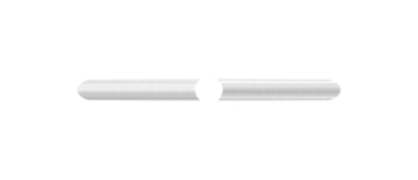 Zierstab Edelstahl V2A Ø 12 mm L = 1000 mm mit Quadrat geschliffen Korn 240-88-1156149.240