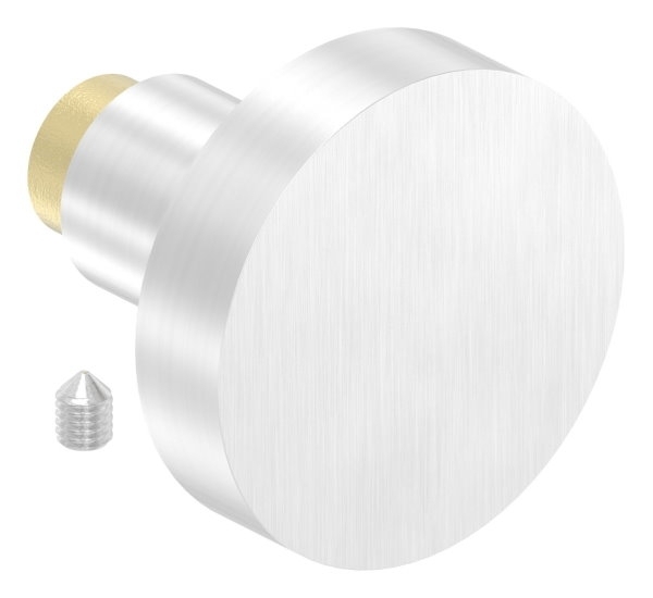 Tuerknauf V2A gerade mit Scheibe Ø 55 mm-11-3935.4