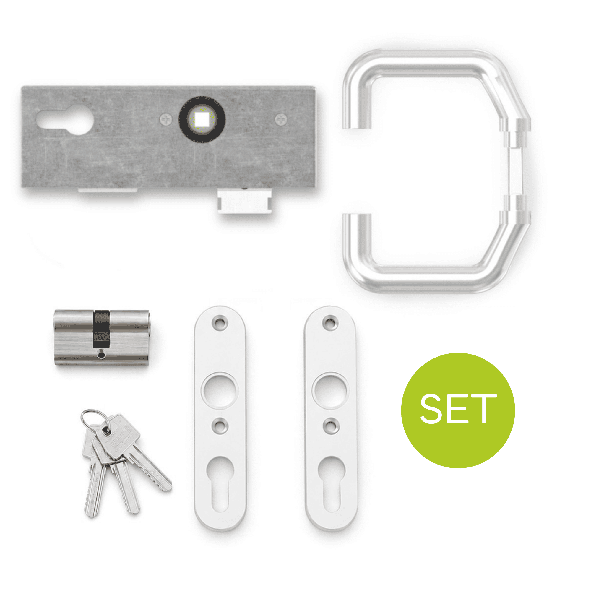 Kastenschloss Set verzinkt 40x60x173 mm rund-30-3201-SET-8.1