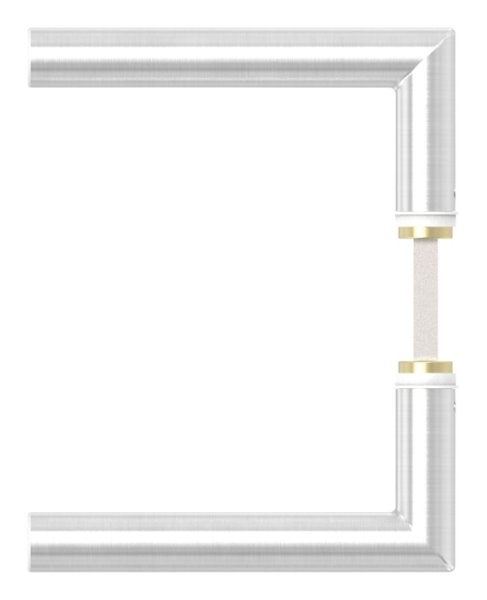 Tuerdruecker-Paar V2A Edelstahl fuer Kastendicke 30-60 mm mit 8 mm Vierkantstift-11-3945.4