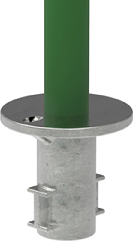 Rohrverbinder - Bodenhuelse - 134B34 - 33-7 mm - 1- - Feuerverzinkt u. Elektrogalvanisiert-134B34