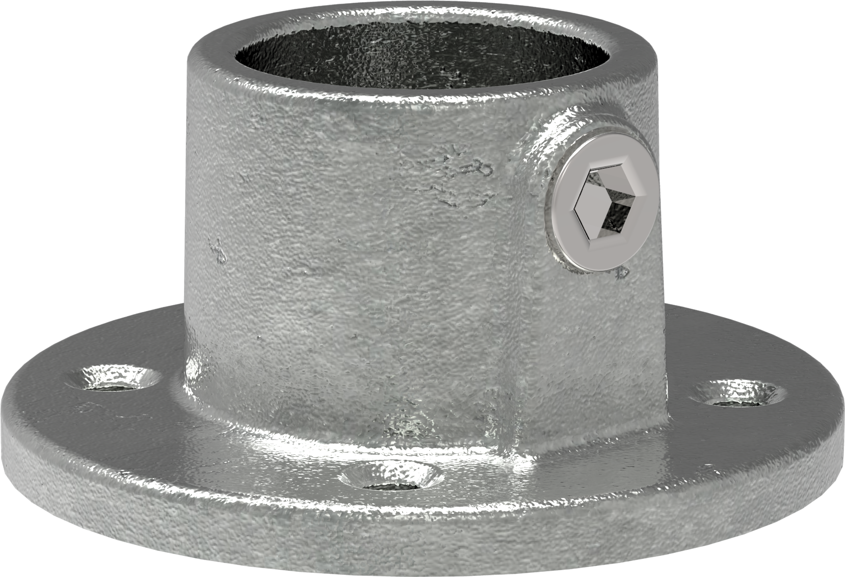 Rohrverbinder Wandbefestigung rund Ø 42-4 mm -1 1-4- - Temperguss verzinkt - 131C42-131C42