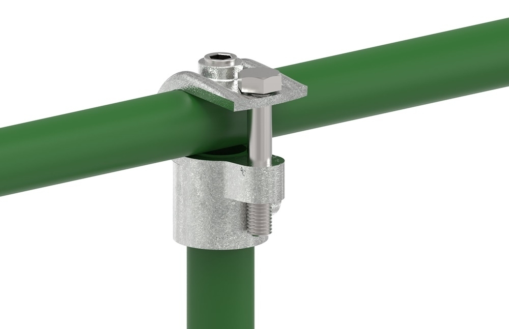 Rohrverbinder T-Stueck offen Ø 33-7 – 60-3 mm - Temperguss verzinkt - 135-135