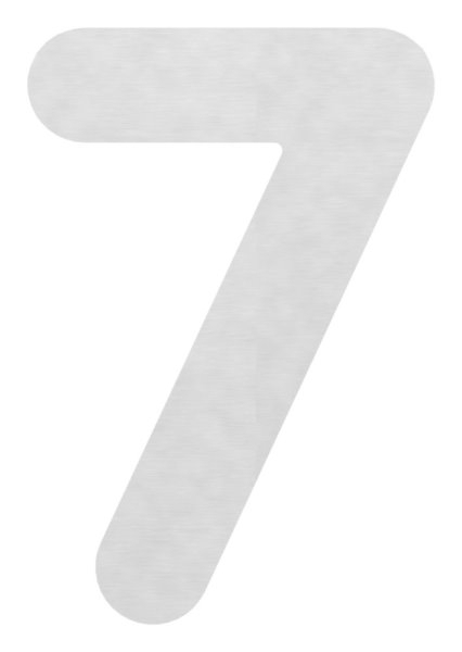 Hausnummer 7 - gross - Masse- 200 mm x 300 mm - V2A-11-8071.4