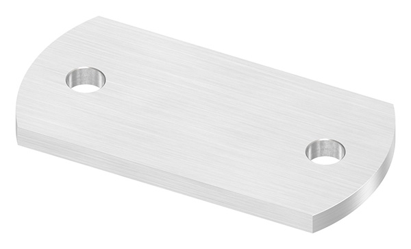 Ankerplatte Masse- 100 x 50 x 6 mm mit 2 Bohrungen á Ø 10 mm V2A-11-2215.4