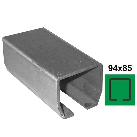 Laufschiene Stahl roh 94 x 85 x 5 mm L = 3000 mm fuer Schiebetore-89-11H0294X85FE3000-A.4