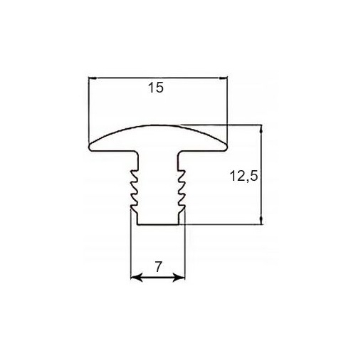 Glasdichtung Silikon transparent fuer Glas 10-25-52 mm Profilvordach-89-11A19PRT15X11M-A.4