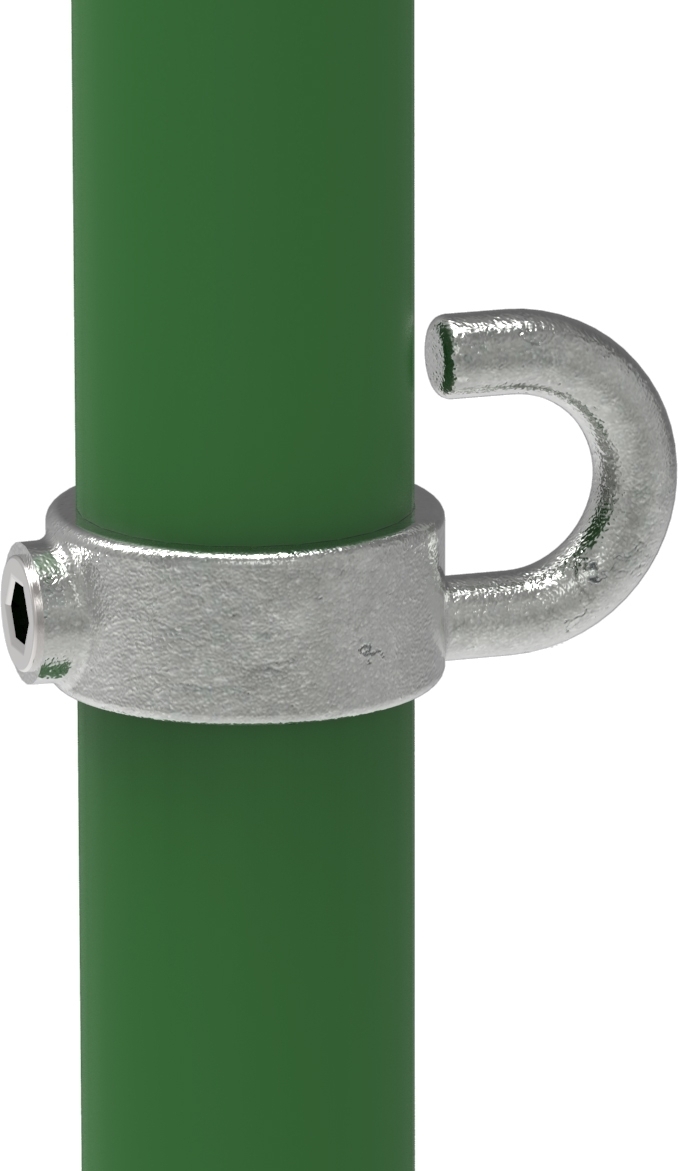 Rohrverbinder Stellring mit Haken Ø 26-9 mm -3-4- - Temperguss verzinkt - 182-182