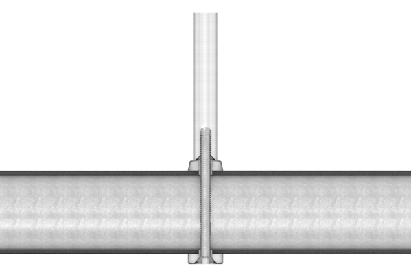 Ausgleichsstueck Edelstahl V2A fuer Rohr Ø 33-7 mm- Ø 18 mm- mit gesenkter Bohrung 7 mm-88-1151341-240.33