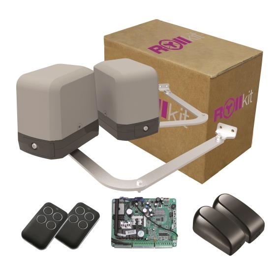 Gelenkarmantrieb Zweiflgeltor 2-5m 100kg Set Fotozellen WLAN 24V-89-11ARM2050SMARTZKIT-A.4