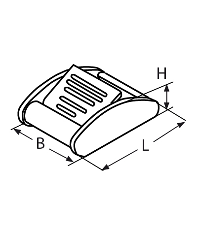 Spanngurtverschluss Breite- 25 mm V4A VPE- 10-66-64-411.8829425