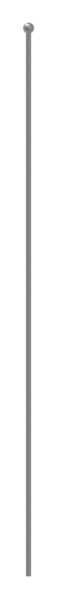 Zaunstab Laenge- 1200 mm Material Ø 12 mm - Kugel Ø 25 mm Stahl S235JR- roh-30-1220.8