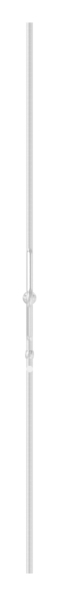 Zierstab Edelstahl V2A Ø 12 mm Kugel Ø 25 mm L 1000 mm geschliffen Korn 240-88-1156141.240