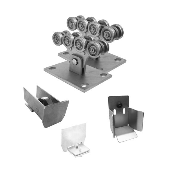Bodenfuehrung-Set Stahl verzinkt fuer Profil 70x60 mm ECO-89-11SV70X60ECO-A.4