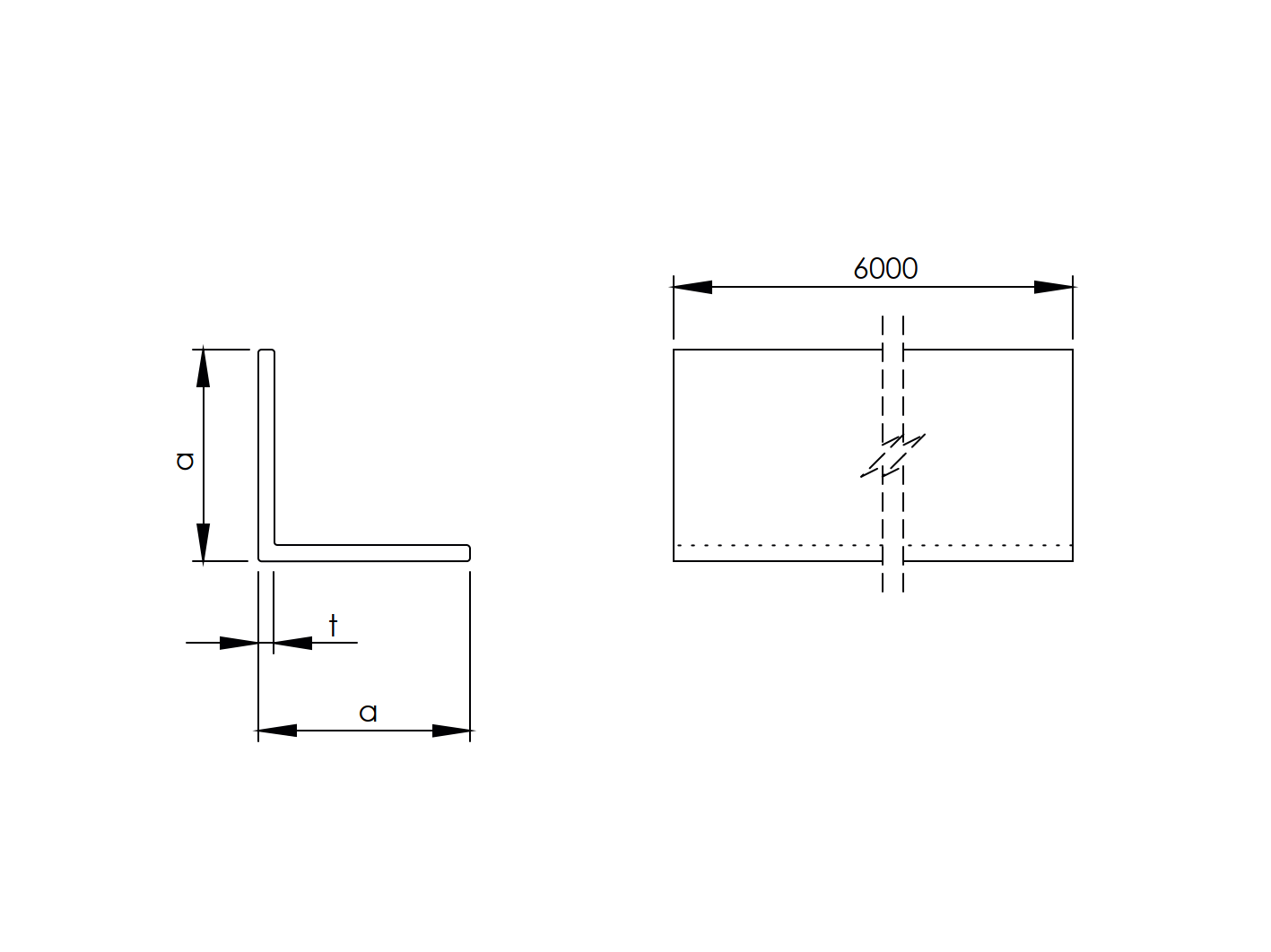 Winkelprofil Aluminium 40x40x3 mm 6000 mm roh-89-11ALL40X40X36000-A.4