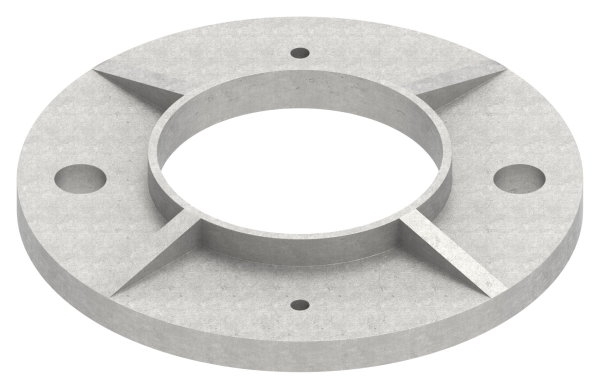 Ankerplatte Masse- Ø 120x8 mm Bohrung Ø 60-3 mm V2A- roh-11-3028.4