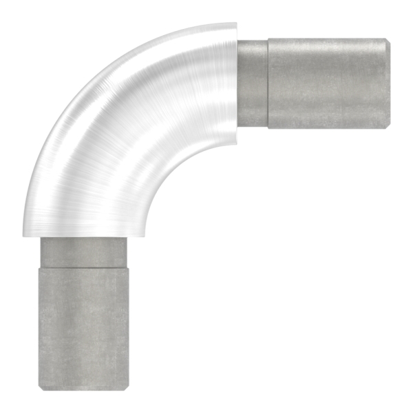 Rohrverbinder V2A fuer Rohr Ø 12 x 1-5 mm 90° zum Einkleben geschliffen K240-88-1150428.240