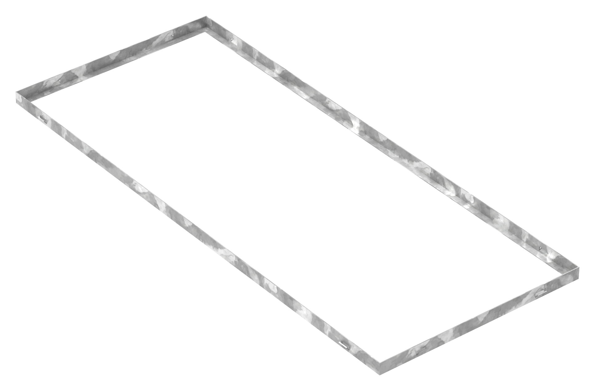 Zarge - Masse- 500x1200x28 mm - fuer Rosthoehe 25 mm - aus S235JR -St37-2- bandverzinkt-23-5012025.7
