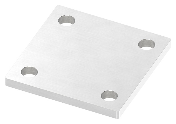 Ankerplatte- 100 x 100 x 8mm- mit Laengsschliff- V4A-88-1154210-V4A.8