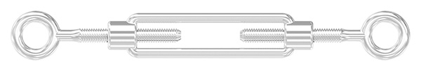 Spannschloss - M5 - Oese-Oese - mit Links-Rechtsgewinde - V4A-11-2897.1