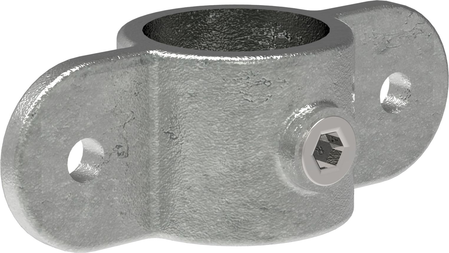 Rohrverbinder - Gelenkauge doppelt - 167MD48 - 48-3 mm - 1 1-2- - Feuerverzinkt u. Elektrogalvanisiert-167MD48