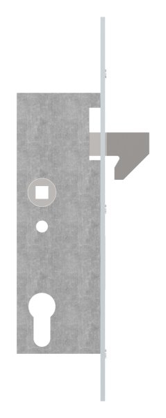 Rohrprofilschloss mit Hakenfalle - Dornmass- 40 mm - Stahl -verzinkt- S235JR-11-3927.7