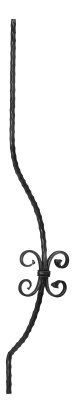 Bauchstab - Laenge- 1000 mm - Material- 12x12 mm - Stahl S235JR- roh-30-1170.8