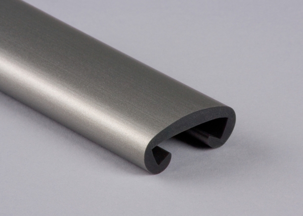 Kunststoffhandlauf fuer 35 x 8mm- graualuminium- 25 Meter-88-11F358.019