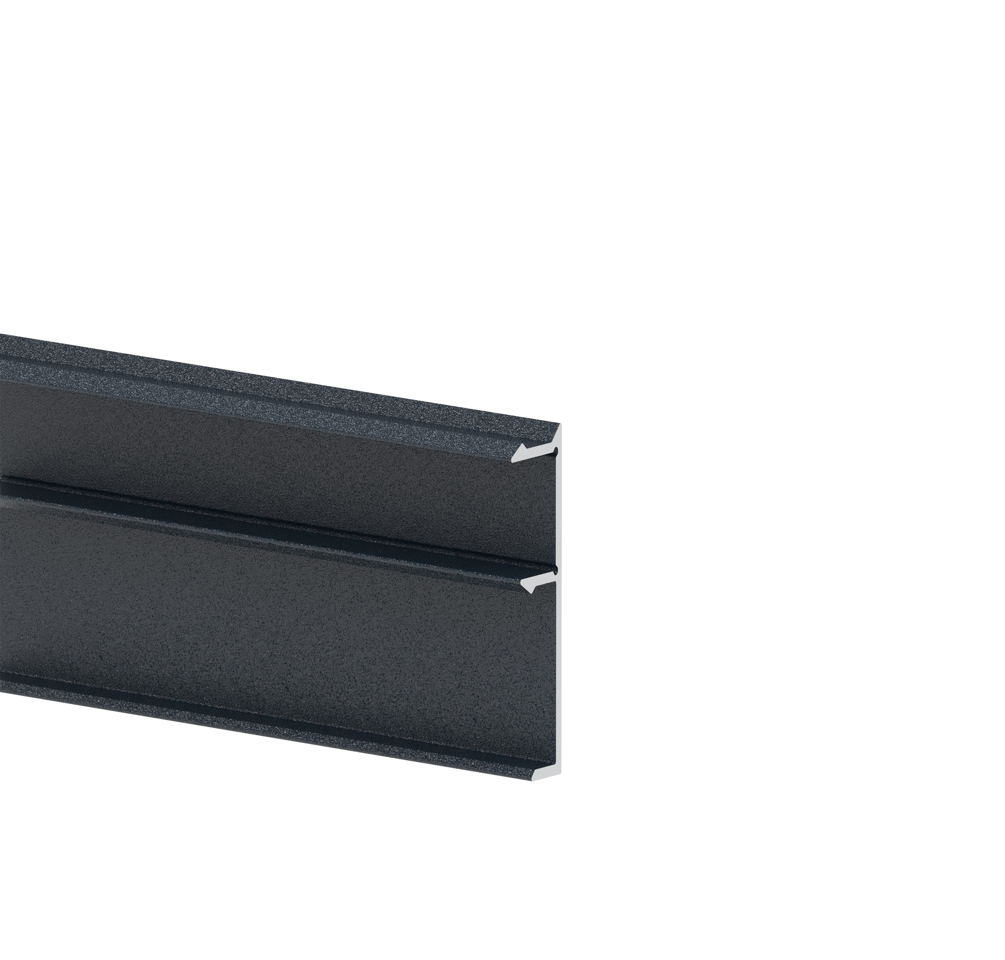 Abdeckleiste Aluminium 37-5 x 10-9 mm- 6000 mm- Anthrazit RAL 7016 Click-Lock-89-11FGAF20G6000R7016-A.4