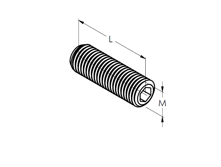 Gewindestift DIN 913 Edelstahl A2 M8x16 mm mit Kegelstumpf-89-11ADIN913A2M8X16-A.4