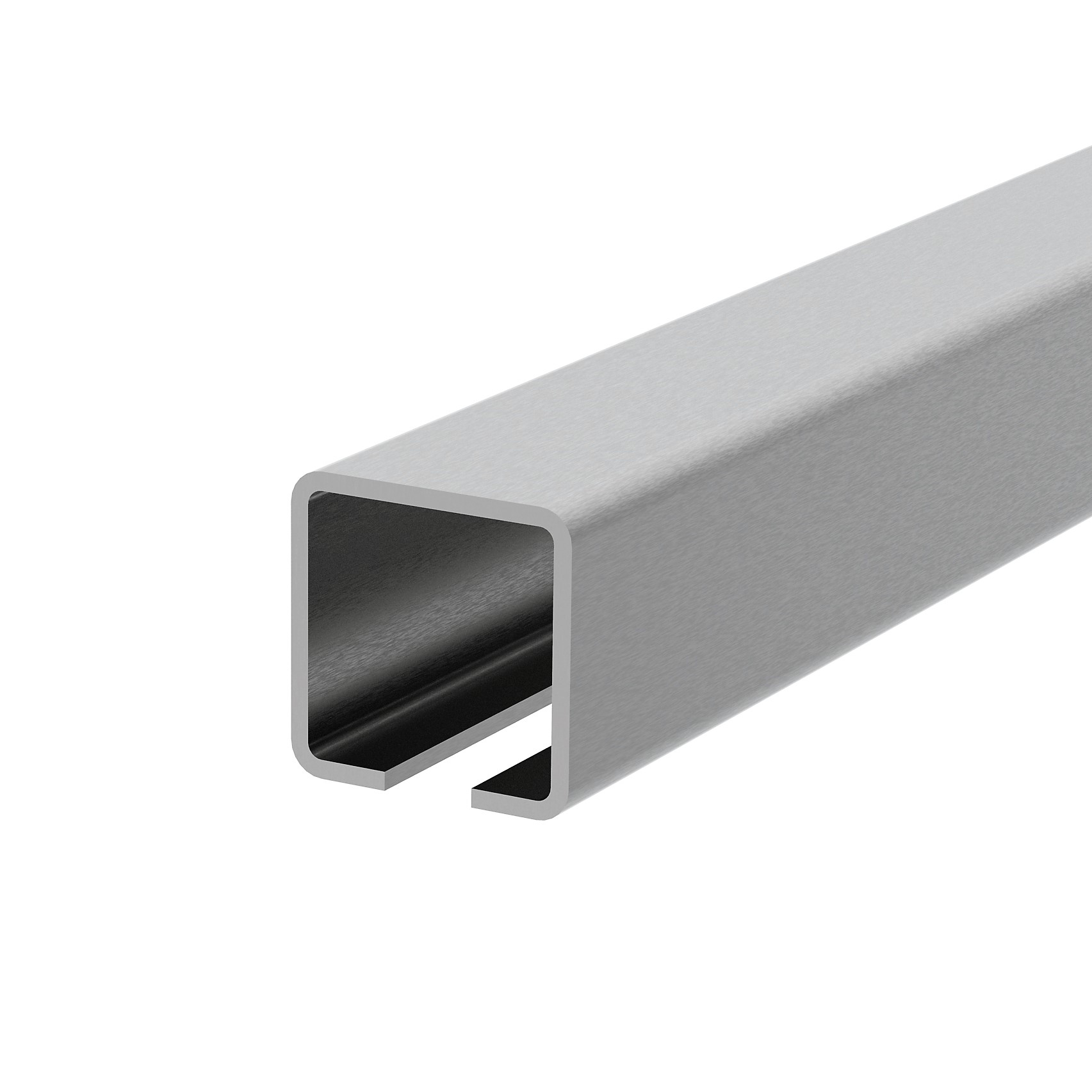 Laufschiene fuer Schiebetore Edelstahl V2A 76 x 76 x 3 mm L=3000 mm-89-11H80280X803000-A.4