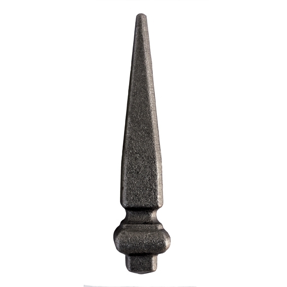Zaunspitze Stahl geschmiedet  143 mm fuer 16×16 mm Vierkant roh-89-11E2175142-A.4