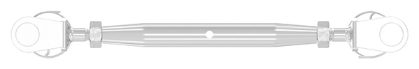 Wantenspanner - Gabel-Gabel - Gewinde M6 - V4A-11-2891.1