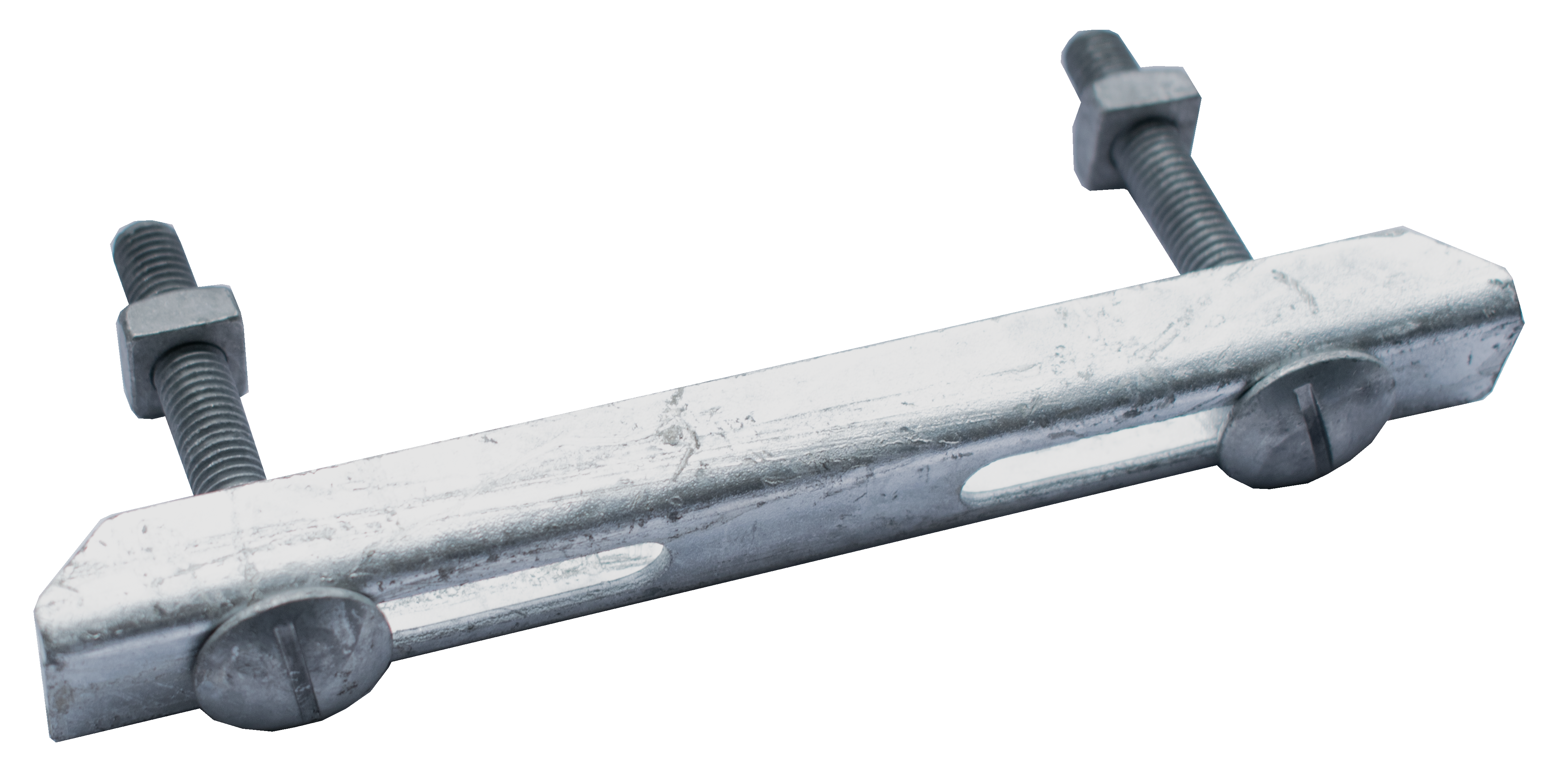 Doppelklemme fuer Rosthoehe 40-50 mm MW 30-10 mm aus St37- feuerverzinkt-26-DKLEMME11.7