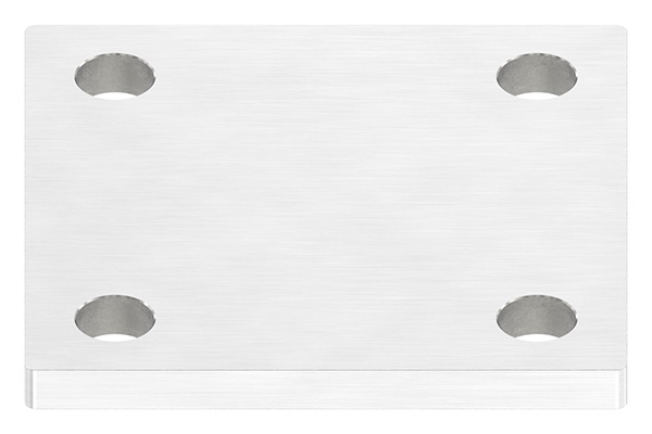Ankerplatte- 100 x 100 x 8mm- mit Laengsschliff- V4A-88-1154210-V4A.8