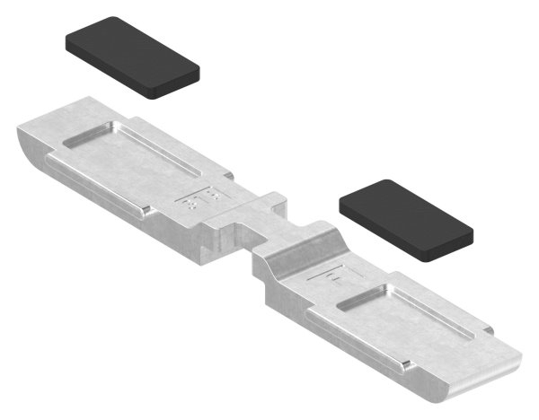 Sichtschutz Sicherungsboden Edelstahl V4A fuer Mittelklemme Mod- 26-88-1126-MK-B.V4A
