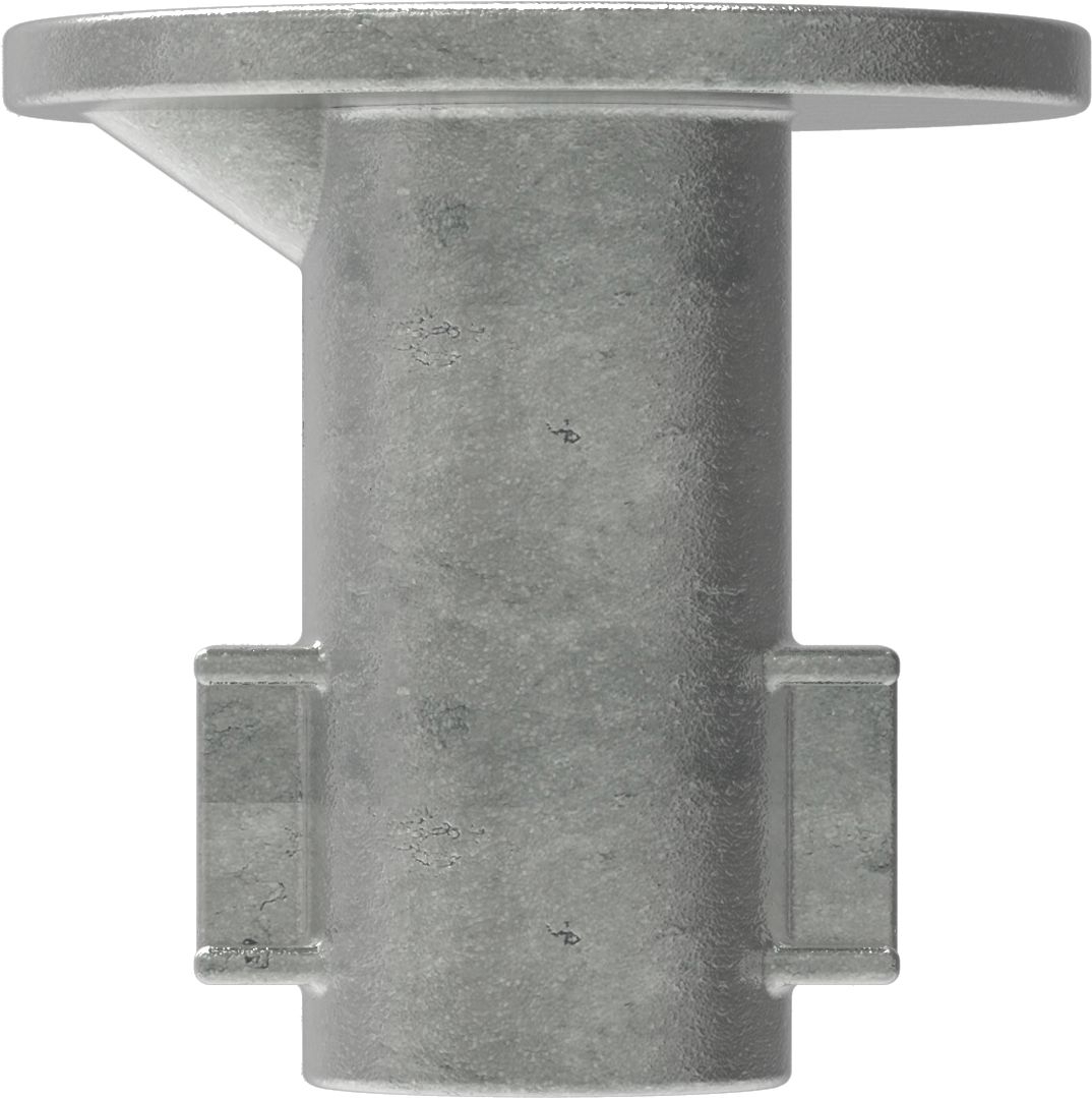 Rohrverbinder - Bodenhuelse - 134D48 - 48-3 mm - 1 1-2- - Feuerverzinkt u. Elektrogalvanisiert-134D48