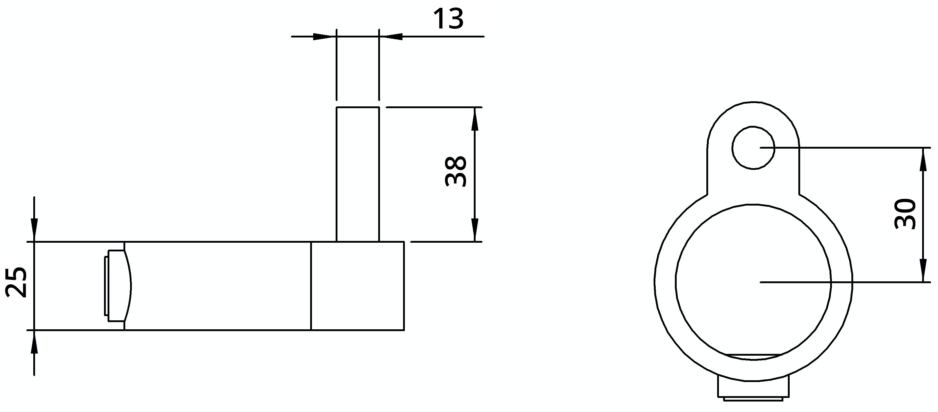 Rohrverbinder Stellringzapfen Ø 26-9 mm -3-4- - Temperguss verzinkt - 140A27-140A27