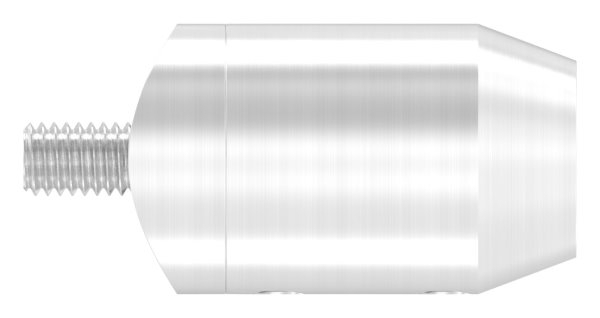 Querstabhalter V2A Edelstahl – Stirnseitige Montage mit Sackloch 12-2 mm fuer Rohr Ø 33-7 mm inkl- Schrauben-11-1641.4
