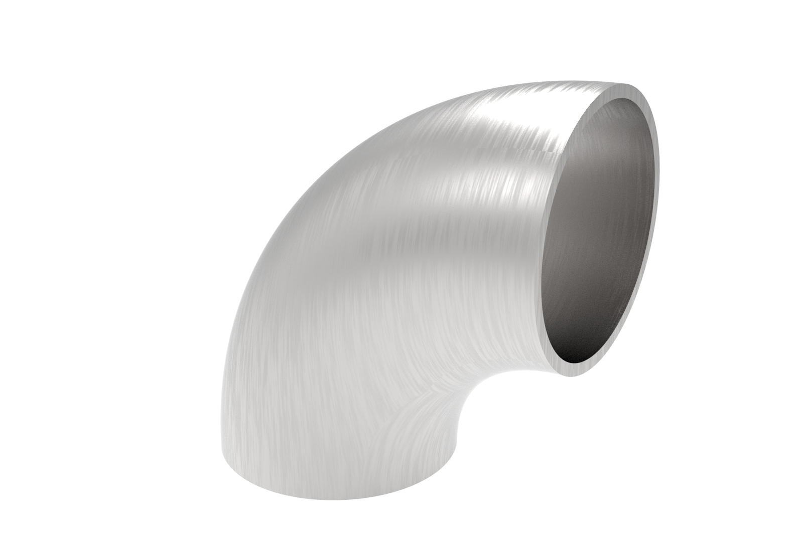 Bogen 90° zum Schweissen fuer Rundrohr- Ø 42-4 mm V2A-11-3712-A.4