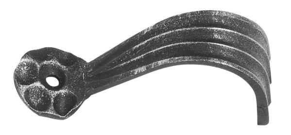 Zierhalter - Masse- 40x110 mm - Material- 8 mm - Stahl -Roh- S235JR-30-3772.8